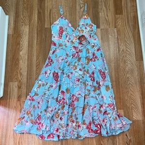 Spring Printed Dress w/ Pockets